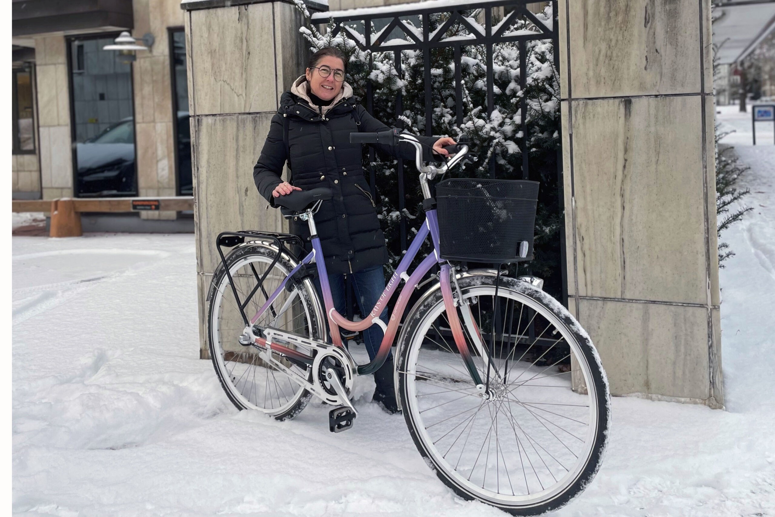 Mafalda med cykel